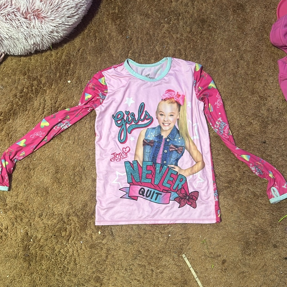 Jojo siwa pj shirt with thumb holes